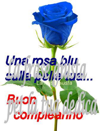 Buon Compleanno Rosa Blu La Frase Giusta